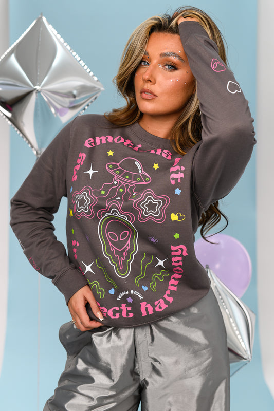 Perfect harmony charcoal sweatshirt PRE ORDER now for 27th Jan 2025!