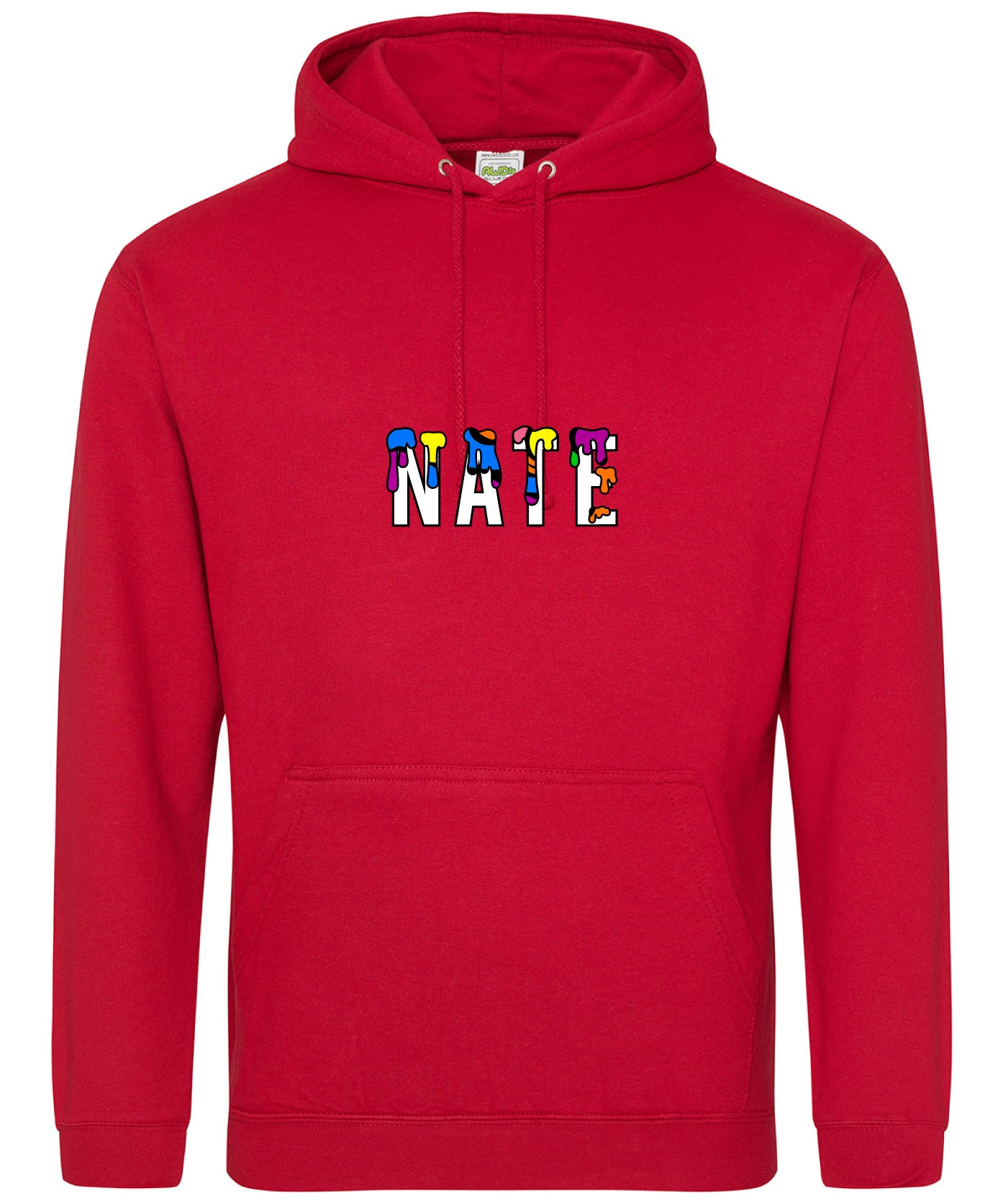 red hoodie