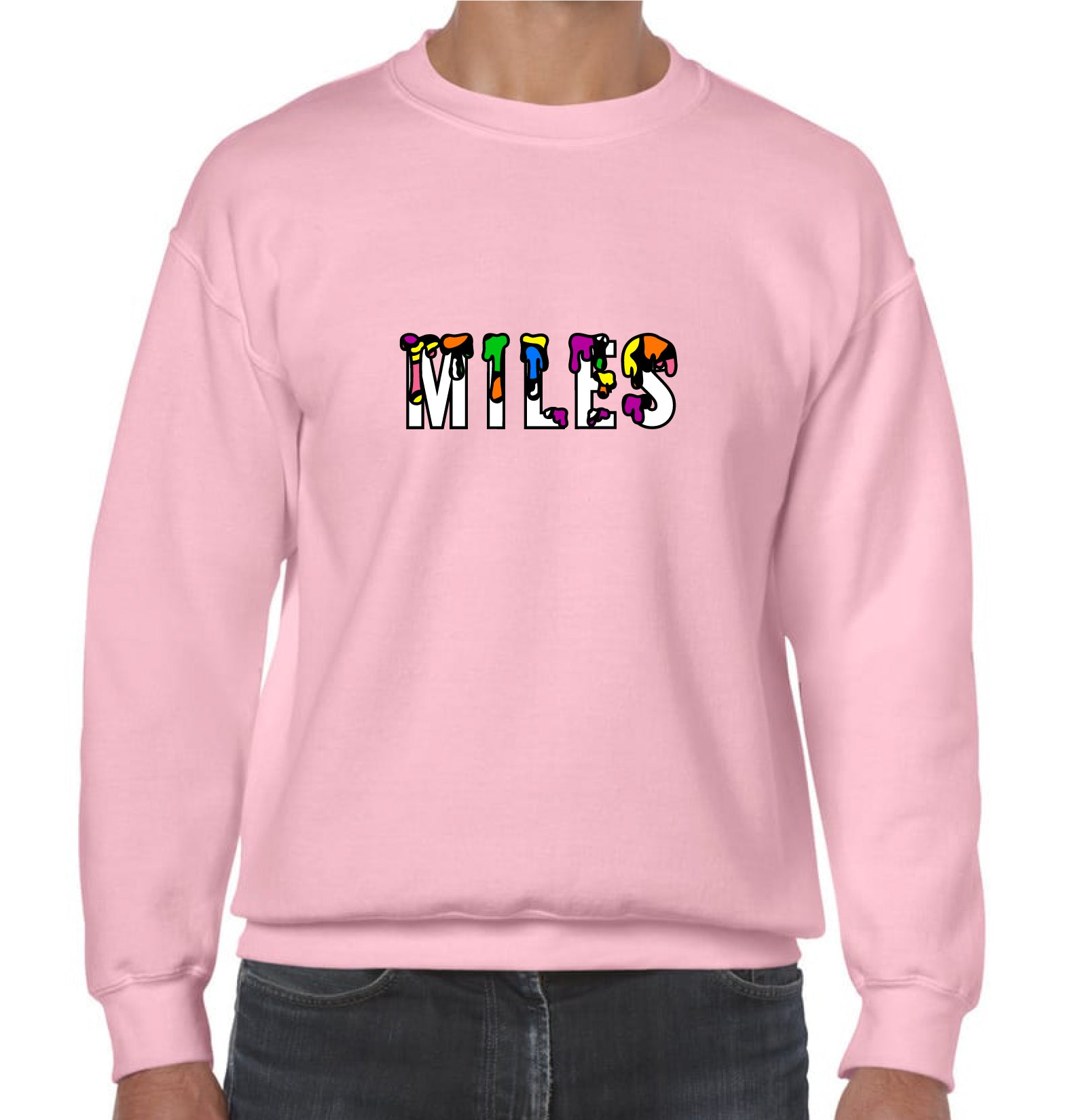 female pink sweatshirt